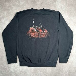 Conan Gray Superache Tour Sweatshirt Black Rose Graphic Crewneck Small 2022